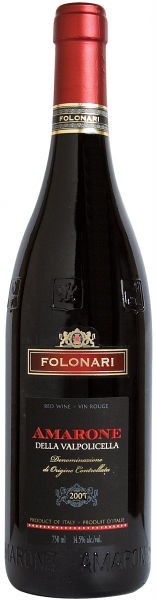 Вино Folonari Amarone Della Valpolicella DOC, 2007