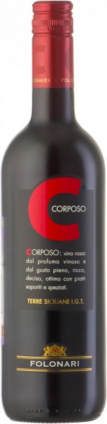 Вино Folonari, "Corposo", Terre Siciliane IGT, 2014