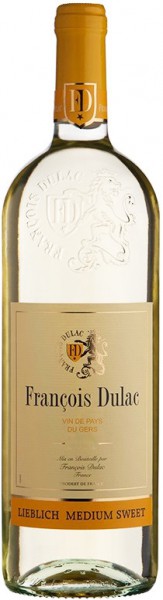 Вино "Francois Dulac" Vin de Pays du Gers Blanc, 2014, 1 л