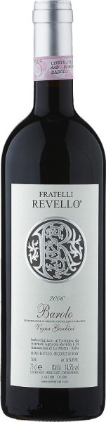 Вино Fratelli Revello, "Vigna Giachini", Barolo DOCG, 2006
