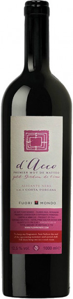 Вино Fuori Mondo, "d'Acco" Rosso, Toscana IGT, 2019, 1 л