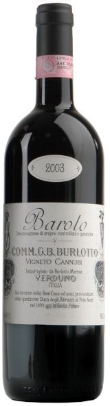 Вино G.B. Burlotto, "Cannubi", Barolo DOCG, 2003