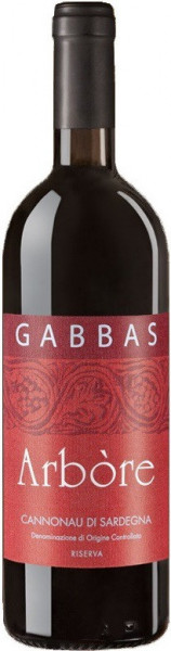 Вино Gabbas, "Arbore" Riserva, Cannonau di Sardegna DOC, 2012