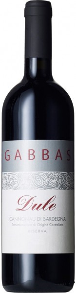 Вино Gabbas, "Dule" Riserva, Cannonau di Sardegna DOC, 2012