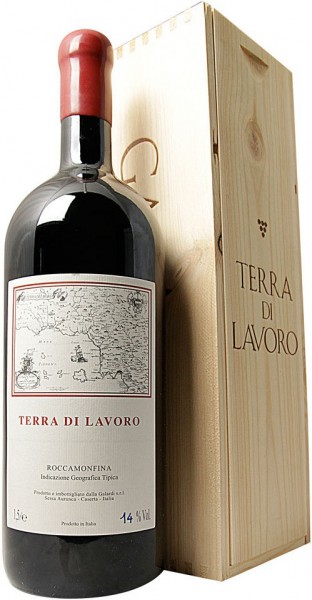 Вино Galardi, "Terra di Lavoro", Roccamonfina IGT, 2013, wooden box, 1.5 л