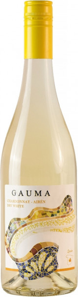 Вино "Gauma" Chardonnay-Airen Dry White, Tierra de Castilla IGP