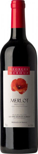 Вино Georges Duboeuf, Merlot, Vin de Pays d'Oc, 2016