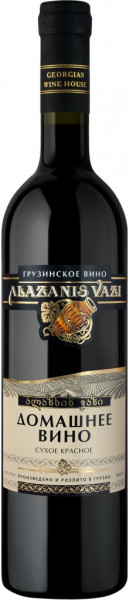 Вино Georgian Wine House, "Alazanis Vazi" Domashnee Red Dry, 0.7 л