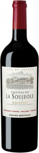 Вино Gerard Bertrand, "Chateau de la Soujeole" Rouge, Malepere AOC, 2015