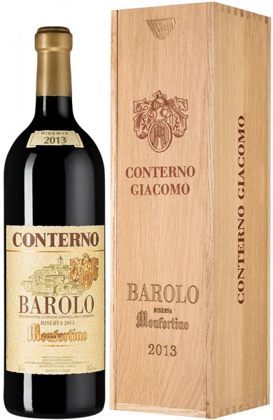 Вино Giacomo Conterno, Barolo Riserva "Monfortino" DOCG, 2013, wooden box, 3 л
