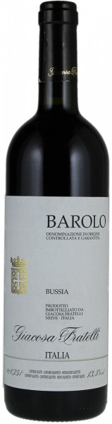 Вино Giacosa Fratelli, Barolo "Bussia" DOCG, 2012