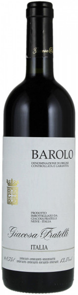 Вино Giacosa Fratelli, Barolo DOCG, 2013