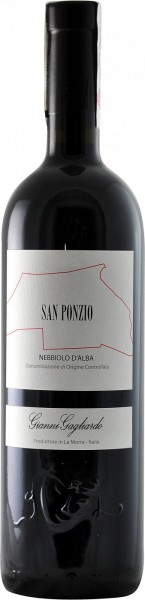 Вино Gianni Gagliardo, "San Ponzio" Nebbiolo d'Alba DOC, 2010, 0.375 л