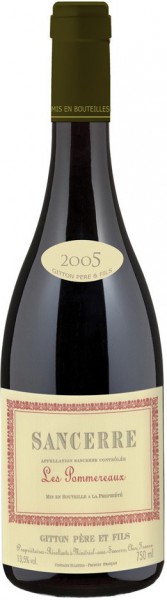 Вино Gitton Pere & Fils, "Les Pommereaux", Sancerre AOC, 2005