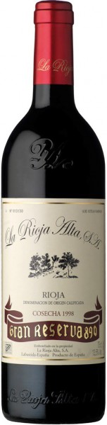 Вино "Gran Reserva 890", Rioja DOC, 1998