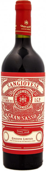 Вино Gran Sasso, Sangiovese, Terre di Chieti IGP, 2021