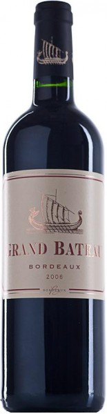 Вино Grand Bateau Rouge Bordeaux AOC 2006