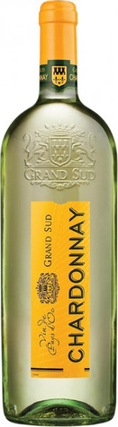Вино "Grand Sud" Chardonnay, 2009, 1 л