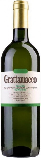 Вино Grattamacco, Vermentino, Bolgheri DOC, 2011