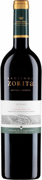 Вино Hacienda Zorita, "Natural Reserve" Syrah, Tierra de Castilla y Leon IGP