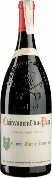 Вино Henri Bonneau, Chateauneuf-du-Pape "Cuvee Marie Beurrier", 2015, 1.5 л