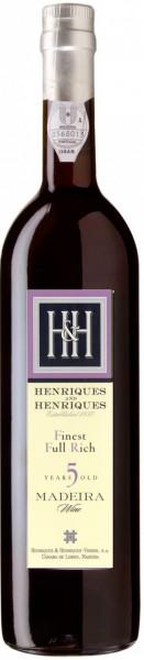 Вино Henriques & Henriques, Finest Full Rich 5 Years Old, Madeira DOP, 0.5 л