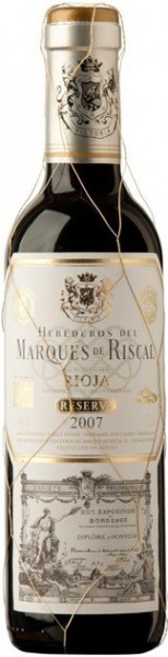Вино Herederos del Marques de Riscal Reserva, Rioja DOC, 2007, 0.375 л