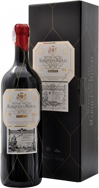 Вино Herederos del Marques de Riscal Reserva, Rioja DOC, 2008, with gift box, 3 л