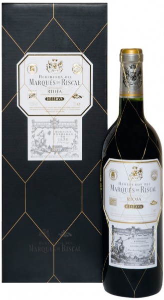 Вино "Herederos del Marques de Riscal" Reserva, Rioja DOC, 2011, gift box