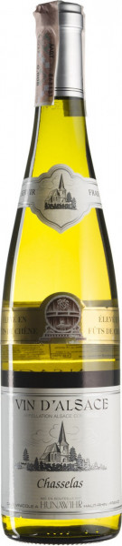 Вино Hunawihr, Chasselas "Futs de Chene", Alsace AOC