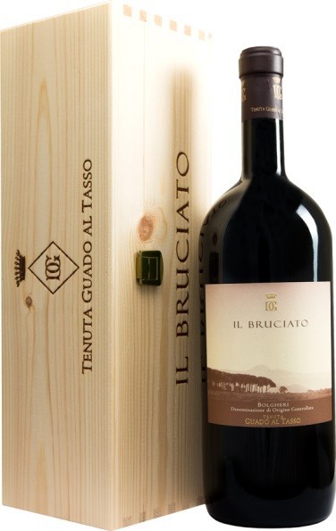 Вино "Il Bruciato", Bolgheri DOC, 2014, wooden box, 1.5 л