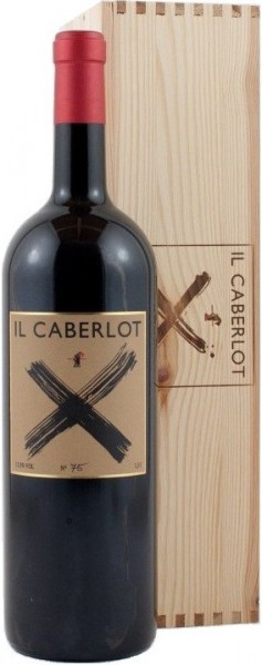Вино "Il Caberlot", Toscana IGT, 2009, wooden box, 3 л