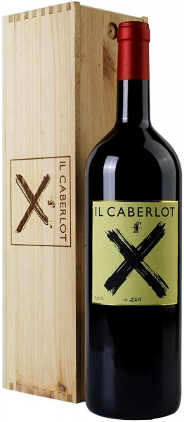 Вино "Il Caberlot", Toscana IGT, 2010, wooden box, 3 л