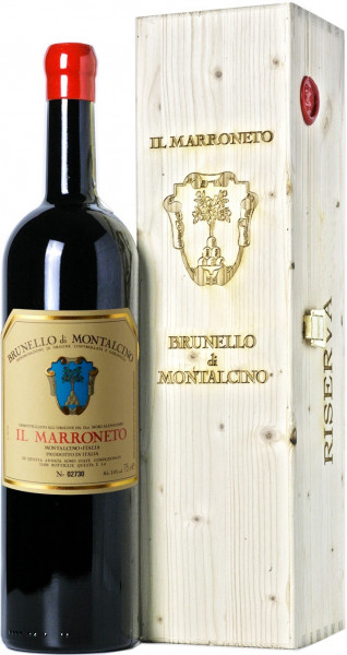 Вино Il Marroneto, Brunello di Montalcino DOCG, 2014, wooden box, 1.5 л