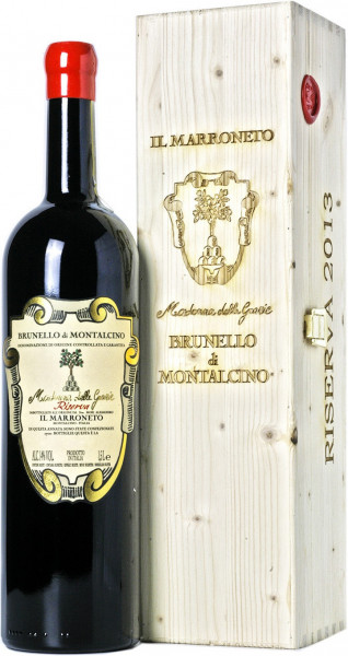 Вино Il Marroneto, Madonna delle Grazie, Brunello di Montalcino DOCG, 2015, gift box, 1.5 л