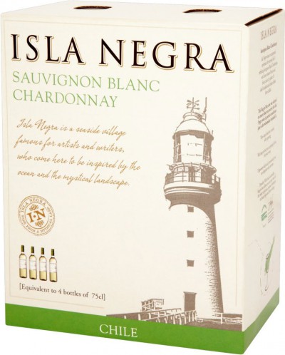Вино Isla Negra, Sauvignon Blanc-Chardonnay, 2013, 3 л