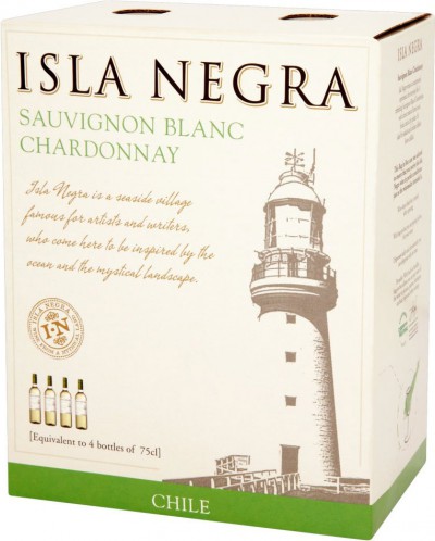 Вино Isla Negra, Sauvignon Blanc-Chardonnay, 2015, 3 л