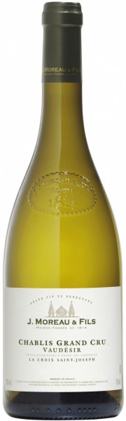 Вино J.Moreau & Fils, Chablis Grand Cru "Vaudesir" AOC, 2009