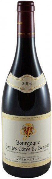 Вино Jayer-Gilles, Bourgogne Hautes Cotes de Beaune AOC Rouge, 2008