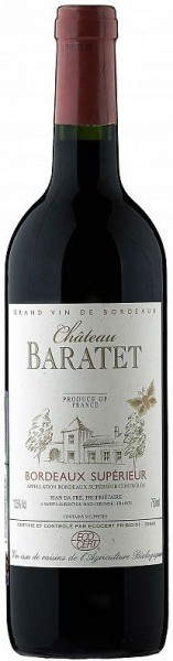Вино Jean Da Fre, "Chateau Baratet", Bordeaux Superieur AOC