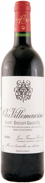 Вино Jean-Francois Carrille, "Clos Villemaurine" Saint-Emilion Grand Cru, 2001