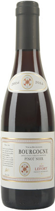 Вино Jean Lefort, Bourgogne Pinot Noir AOP, 2016, 0.375 л