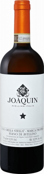 Вино Joaquin, "Vino della Stella" Fiano di Avellino DOCG, 2016