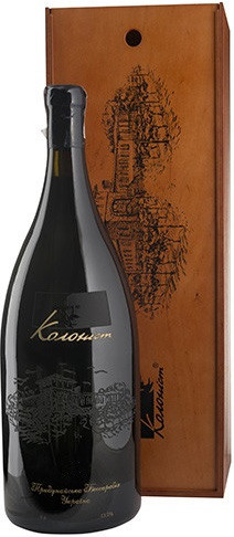 Вино "Колонист" Каберне Мерло, в деревянной коробке, 5 л