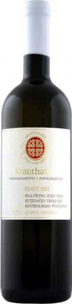 Вино Krauthaker, Pinot Sivi, 2009