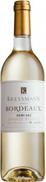 Вино Kressmann, "Grande Reserve" Bordeaux AOC Demi-sec, 2012