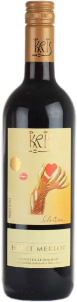 Вино Kris, "Heart Merlot", Vigneti delle Dolomiti IGT