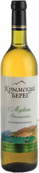 Вино "Krymskiy Bereg" Muscat Evpatoriyskiy, 0.7 л