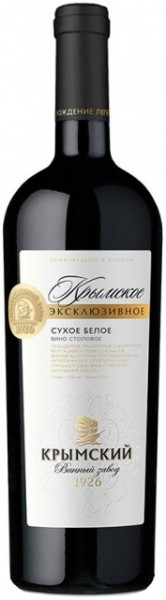 Вино Krymsky winery, "Krymskoe Exclusive" White Dry