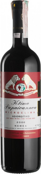 Вино Ktima Papaioannou, "Microclima", Nemea AOP, 2006